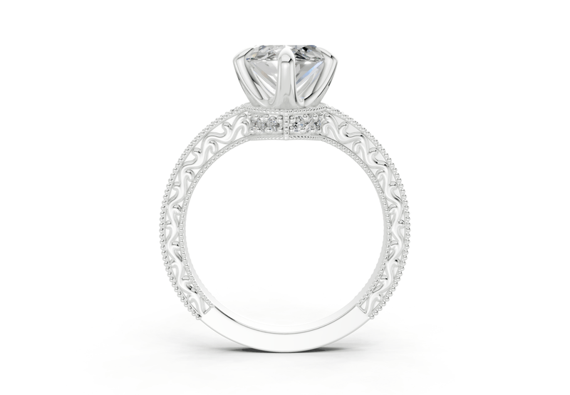 The Rosemont Three Stone Engagement Ring - Ring Premier