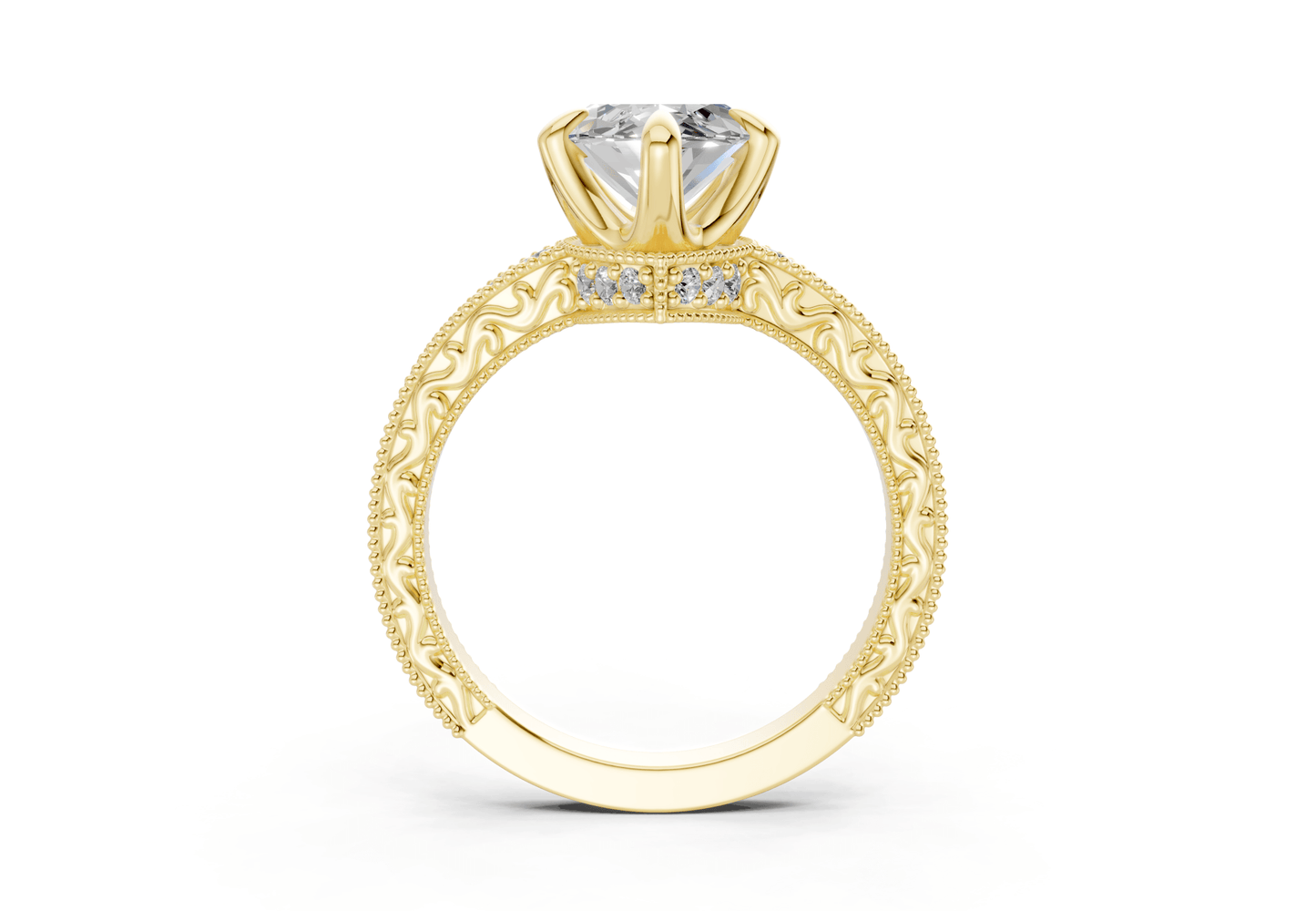 The Rosemont Three Stone Engagement Ring - Ring Premier