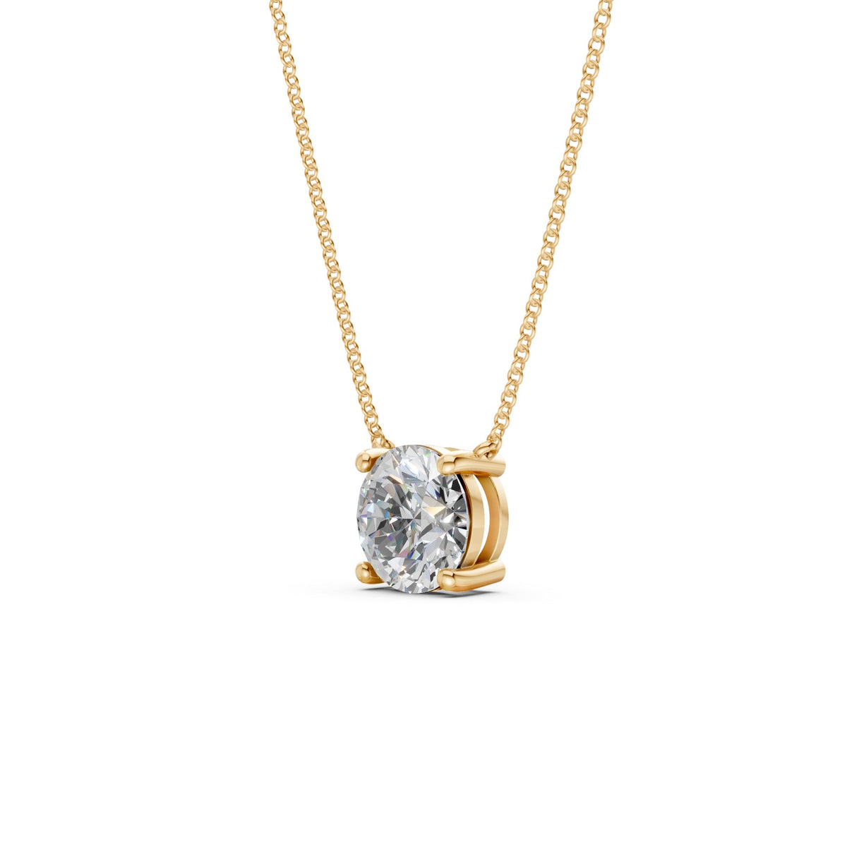 The Rue Round Solitaire Necklace