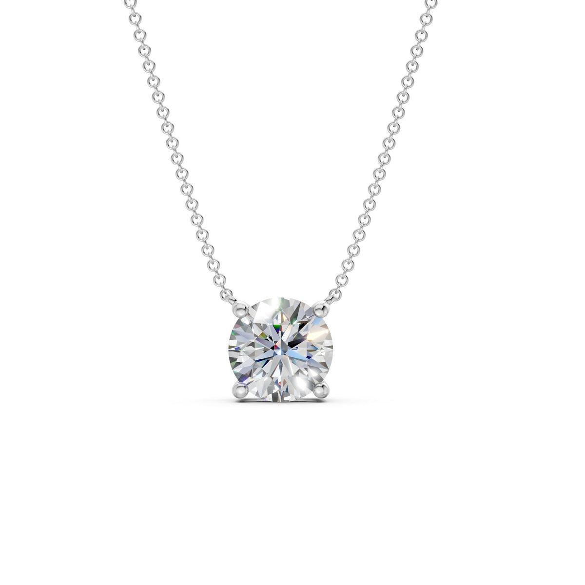 The Rue Round Solitaire Necklace