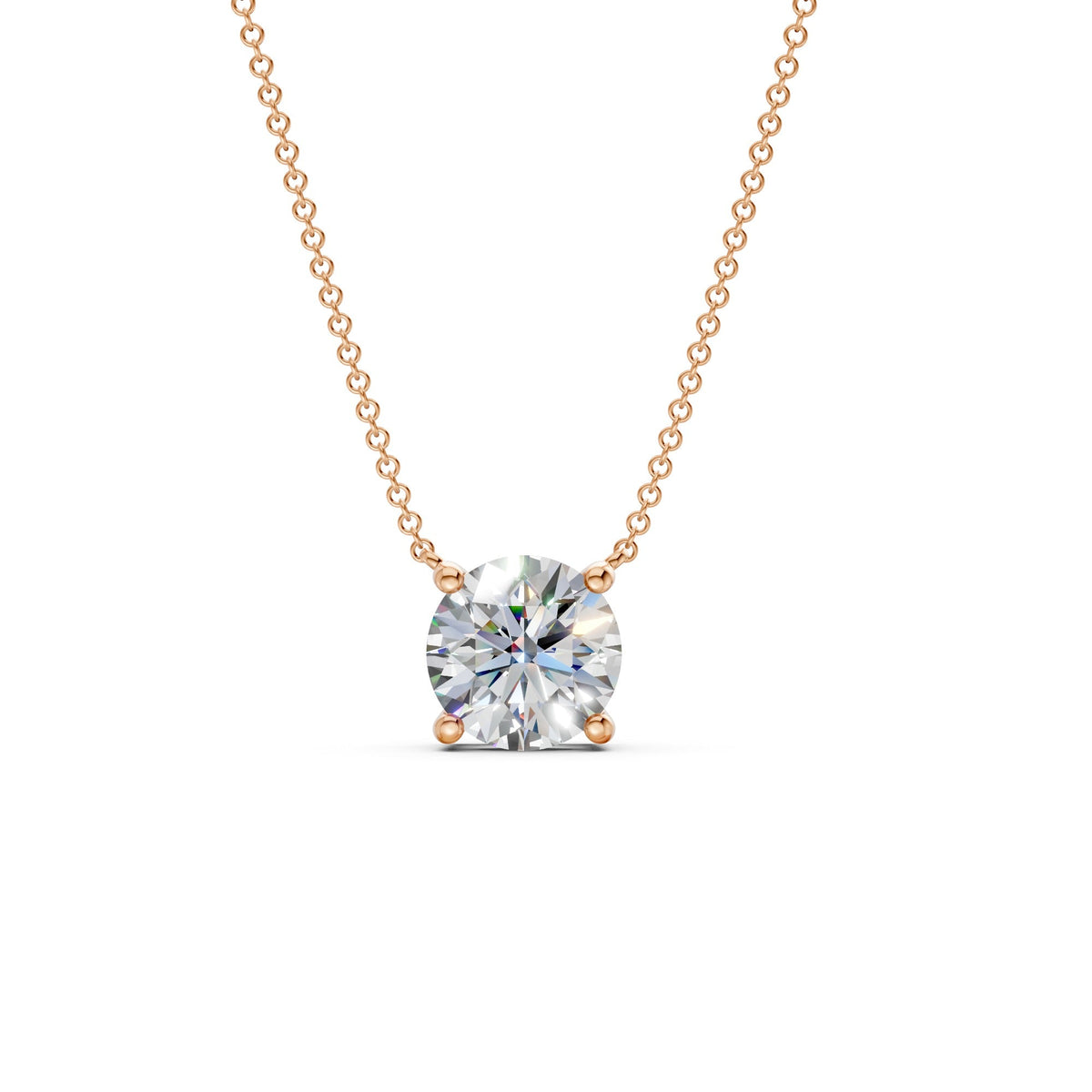 The Rue Round Solitaire Necklace