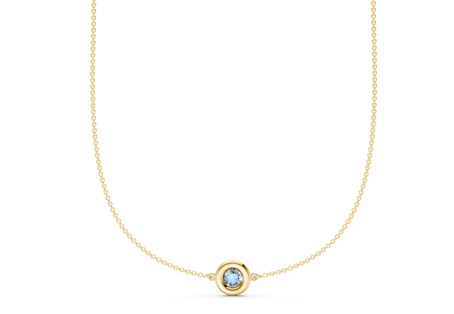 Tranquil Blue Diamond Stationed Necklace ½ Carat Total Wt. - Ring Premier