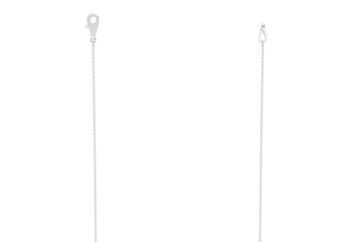 Tranquil Blue Diamond Stationed Necklace ½ Carat Total Wt.