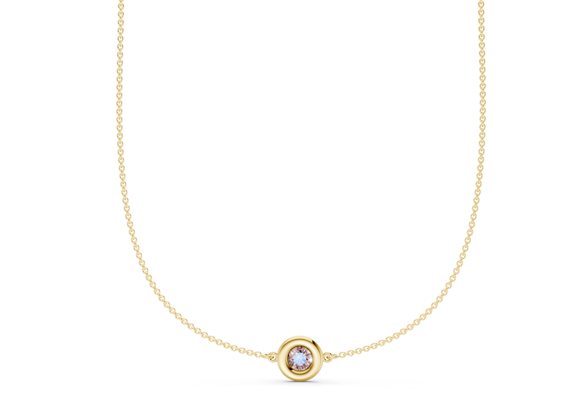Tranquil Pink Diamond Stationed Necklace ½ Carat Total Wt.