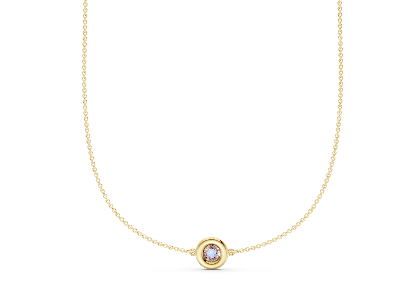 Tranquil Pink Diamond Stationed Necklace ½ Carat Total Wt. - Ring Premier