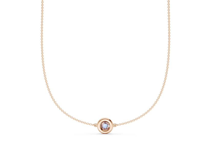 Tranquil Pink Diamond Stationed Necklace ½ Carat Total Wt. - Ring Premier