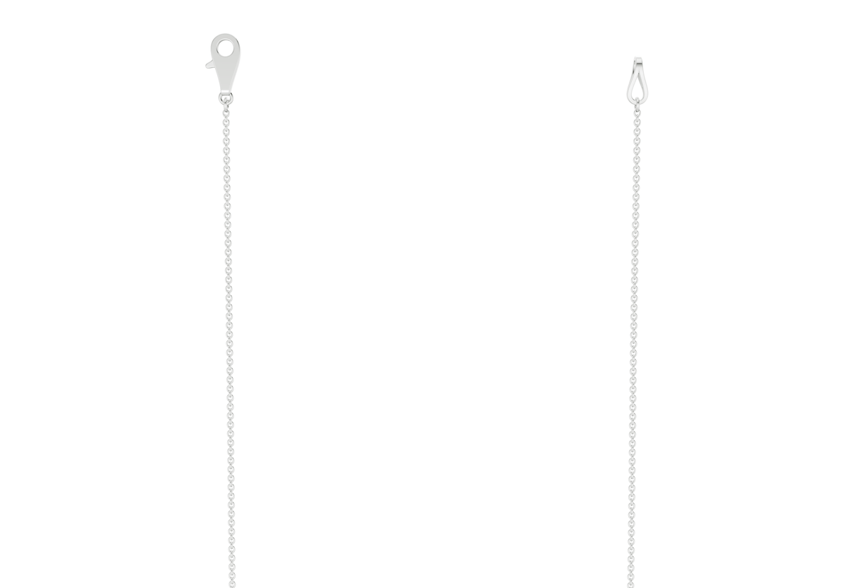 Tranquil Sapphire Gemstone Stationed Necklace ½ Carat Total Wt.