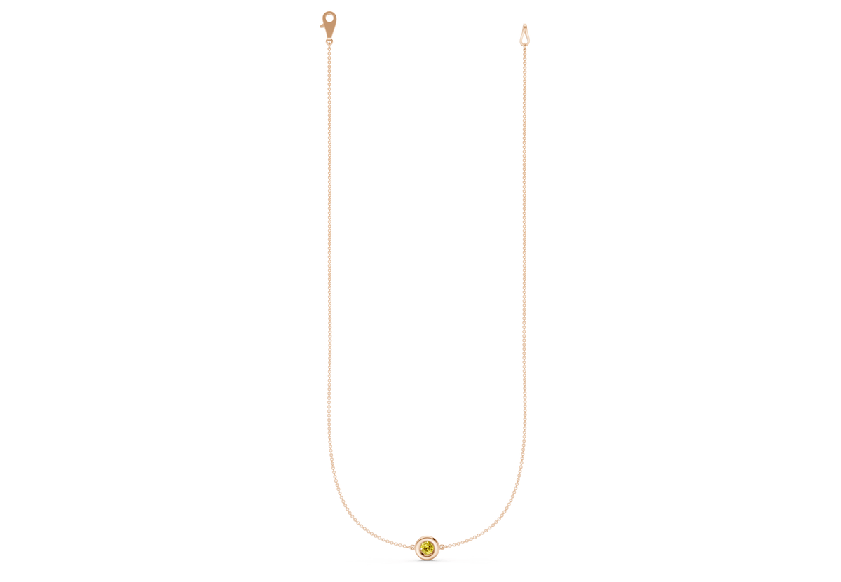 Tranquil Yellow Diamond Stationed Necklace ½ Carat Total Wt.