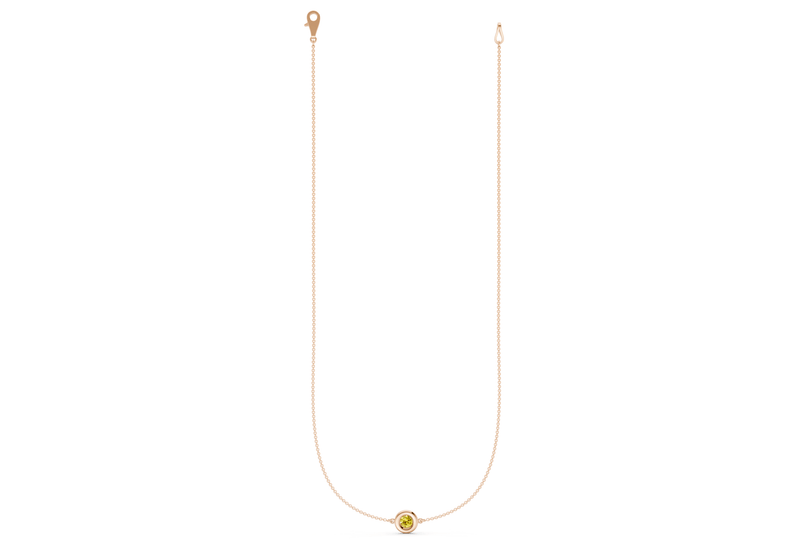 Tranquil Yellow Diamond Stationed Necklace ½ Carat Total Wt. - Ring Premier