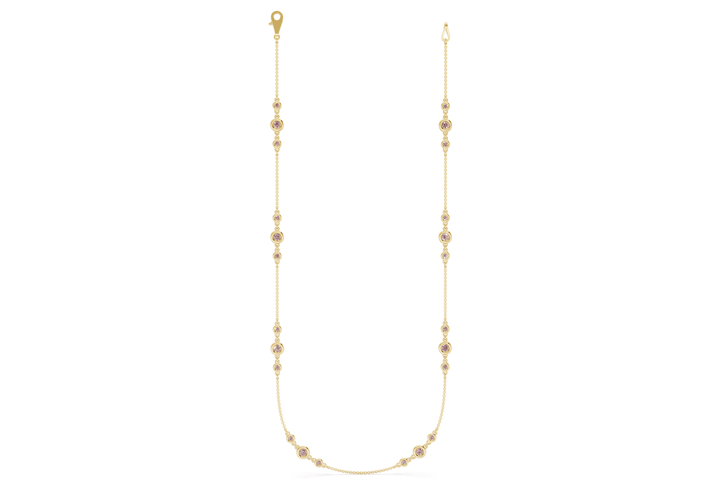 Trio Pink Diamond Stationed Necklace 1½ Carat Total Wt. - Ring Premier